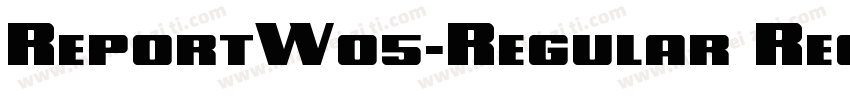 ReportW05-Regular Regular字体转换